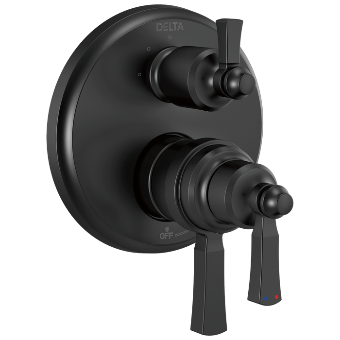 Delta Dorval T27T956 Traditional 2-Handle Monitor 17T Series Valve Trim with 6 Setting Diverter