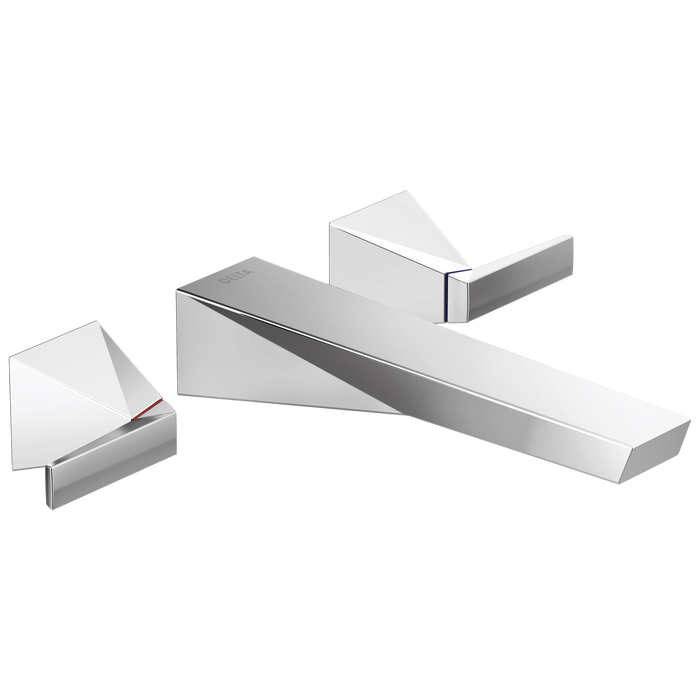 Delta Trillian T3543LF Two Handle Wall Mount Bathroom Faucet Trim