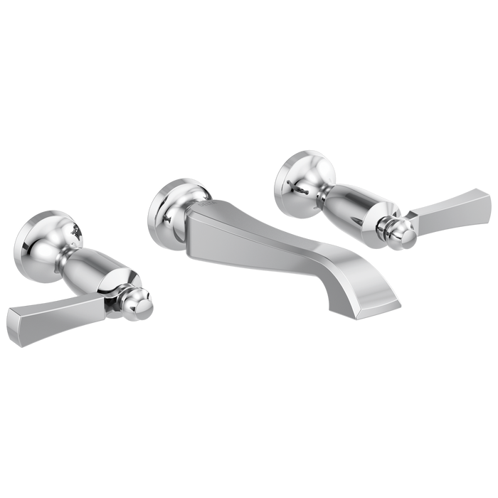 Delta Dorval T3556LF Two Handle Wall Mount Bathroom Faucet Trim Only