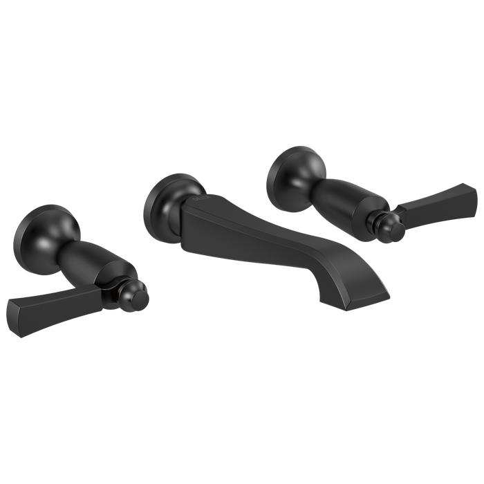 Delta Dorval T3556LF Two Handle Wall Mount Bathroom Faucet Trim Only