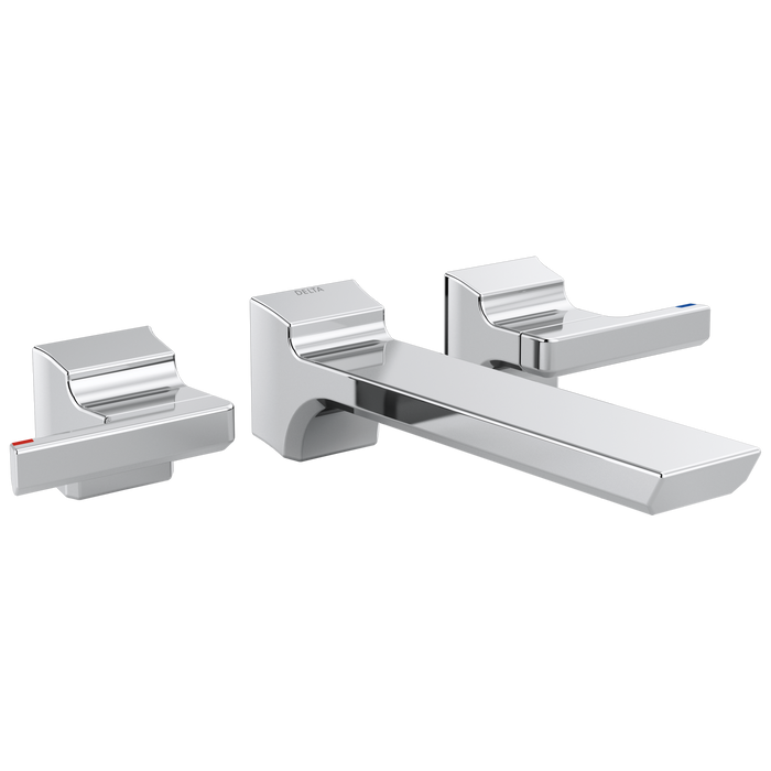 Delta Pivotal T3599LF Two-Handle Wall Mount Bathroom Faucet Trim
