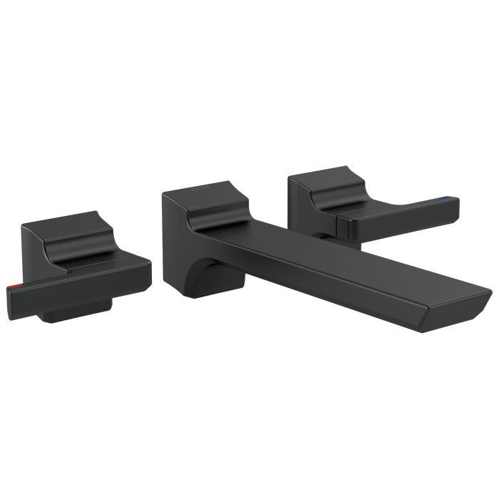 Delta Pivotal T3599LF Two-Handle Wall Mount Bathroom Faucet Trim