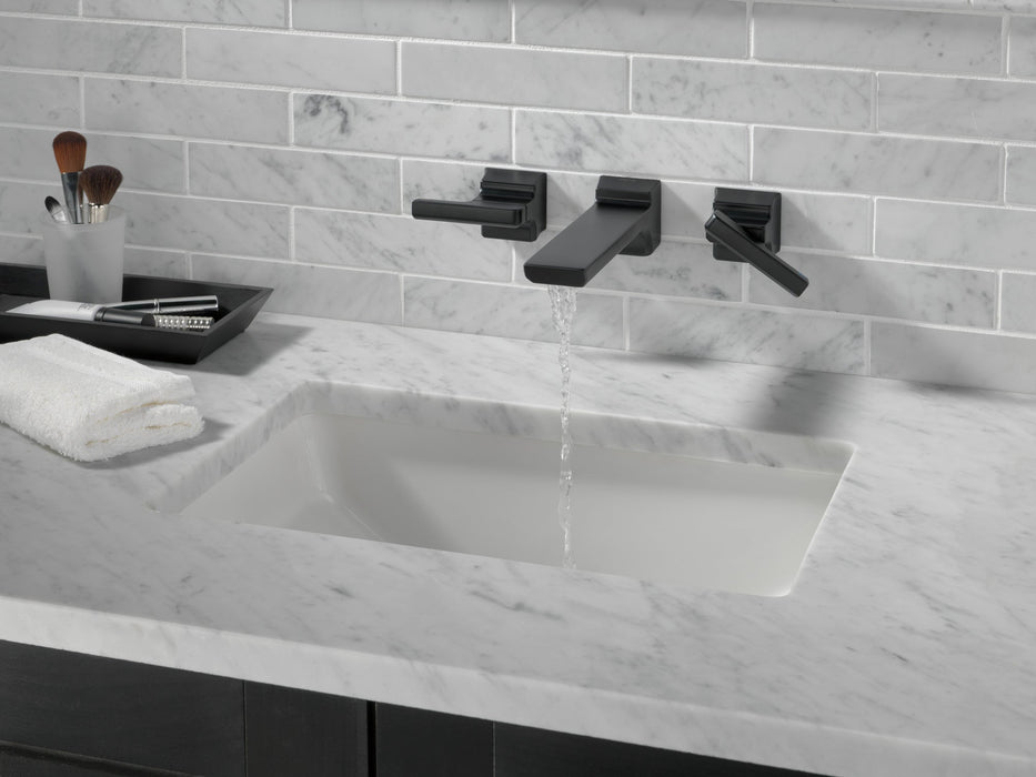 Delta Pivotal T3599LF Two-Handle Wall Mount Bathroom Faucet Trim