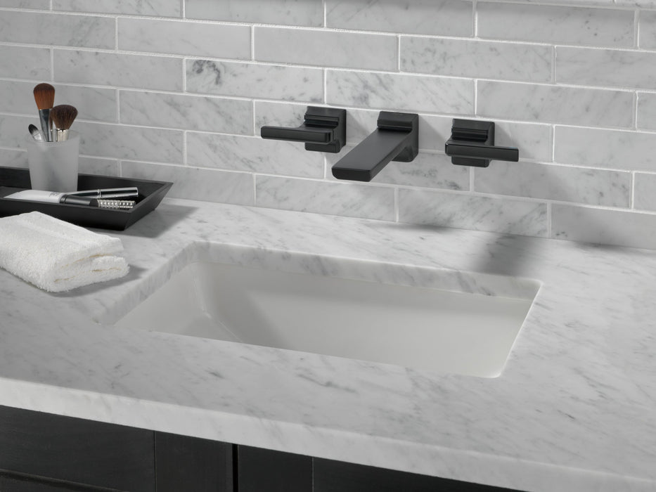 Delta Pivotal T3599LF Two-Handle Wall Mount Bathroom Faucet Trim