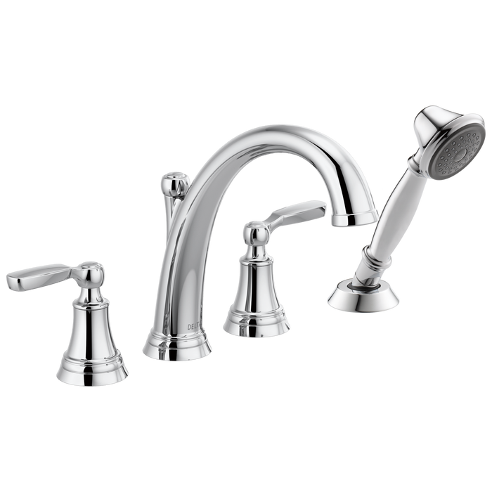 Delta Woodhurst T4732 Roman Tub with Handshower Trim