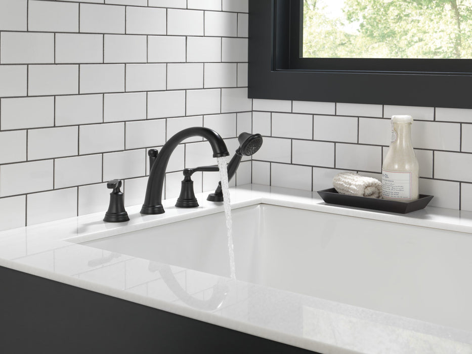 Delta Woodhurst T4732 Roman Tub with Handshower Trim