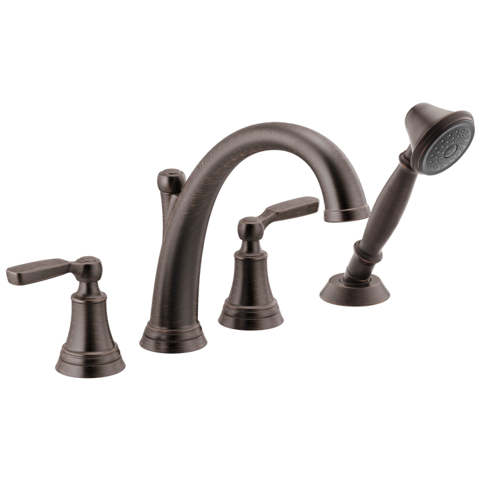 Delta Woodhurst T4732 Roman Tub with Handshower Trim