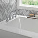 Delta Kayra T4733 Roman Tub Trim with Hand Shower, chrome - view 3