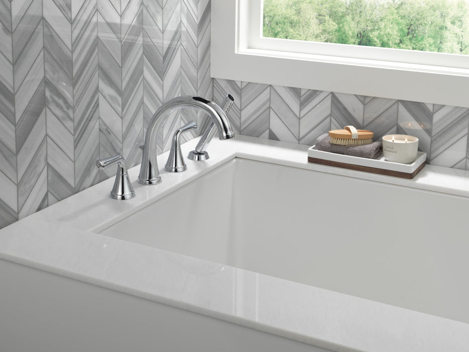 Delta Kayra T4733 Roman Tub Trim with Hand Shower