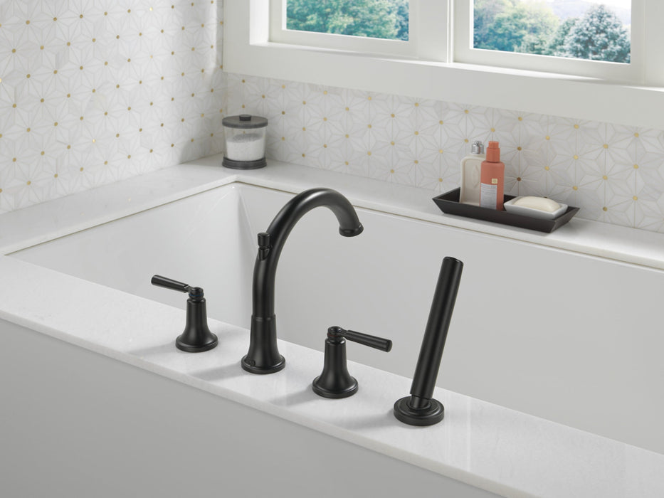 Delta Saylor T4735 Roman Tub Trim with Hand Shower