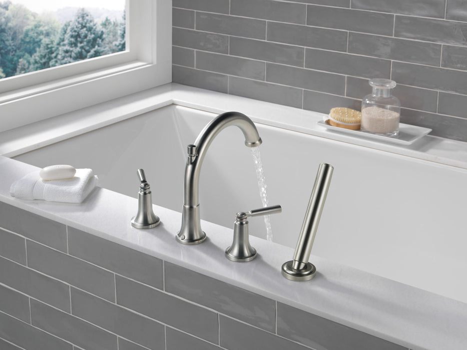 Delta Saylor T4735 Roman Tub Trim with Hand Shower
