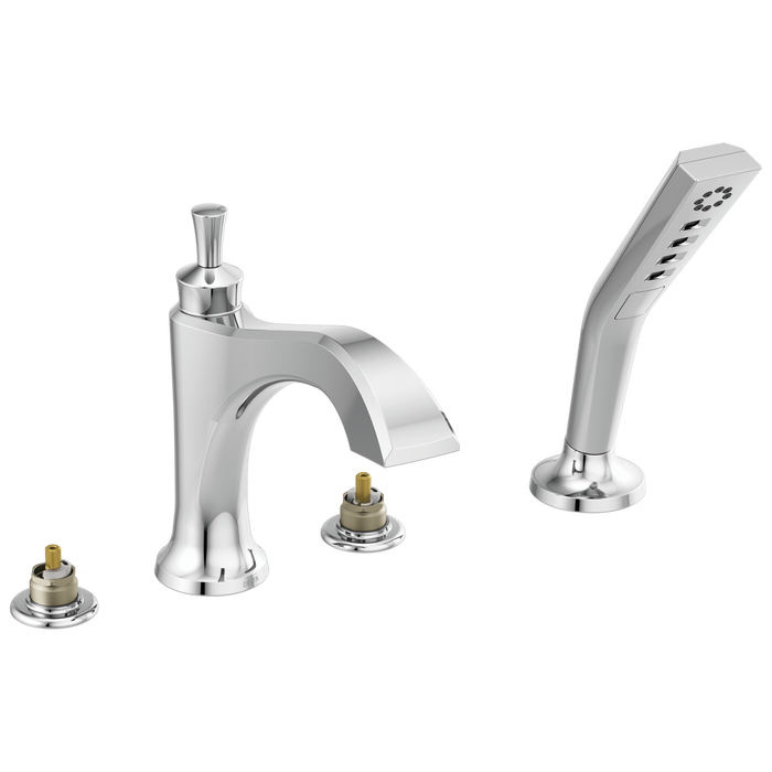 Delta Dorval T4756 Roman Tub with Hand Shower Trim - Less Handles