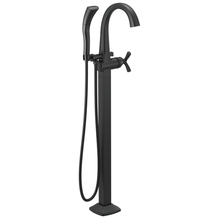 Delta Stryke T47776 Single Handle Floor Mount Tub Filler Trim