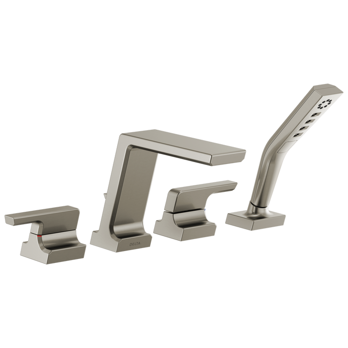 Delta Pivotal T4799 Roman Tub with Hand Shower Trim