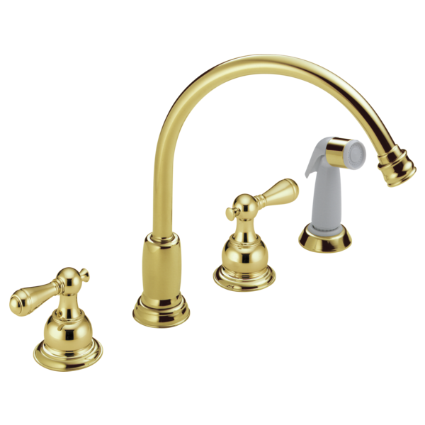 Delta H215PB Metal Lever Handle Set