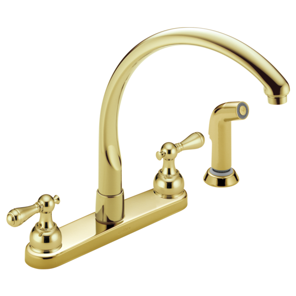 Delta H215PB Metal Lever Handle Set
