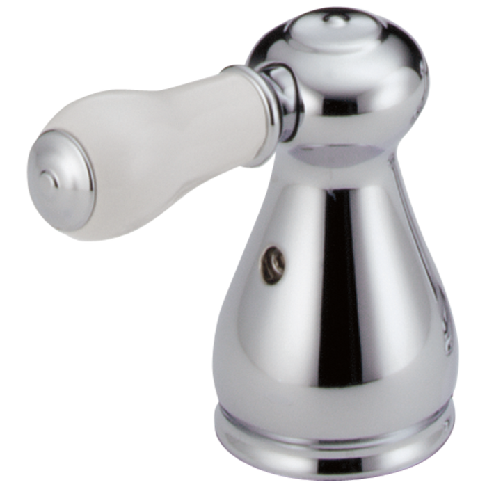 Delta Leland H277SS Porcelain Lever Handle Set - Bathroom
