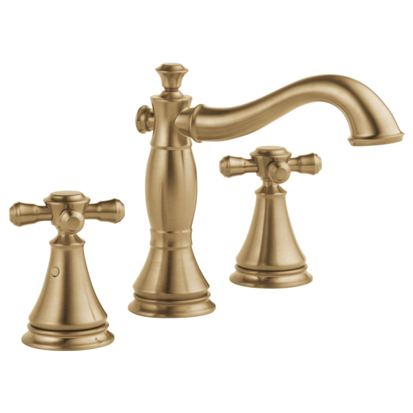 Delta Cassidy H295RB Metal Cross Handle Set - Deck Mount Bathroom & Bidet