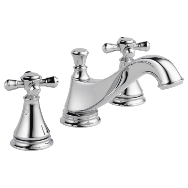 Delta Cassidy H295RB Metal Cross Handle Set - Deck Mount Bathroom & Bidet