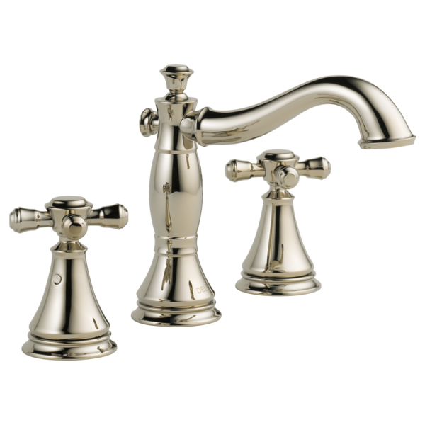 Delta Cassidy H295RB Metal Cross Handle Set - Deck Mount Bathroom & Bidet