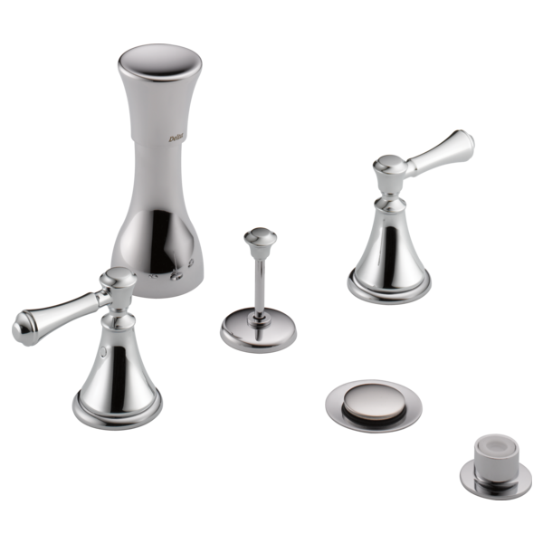 Delta Cassidy H297RB Metal Lever Handle Set - Deck Mount Bathroom & Bidet
