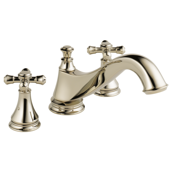 Delta Cassidy H695SS Metal Cross Handle Set - Roman Tub
