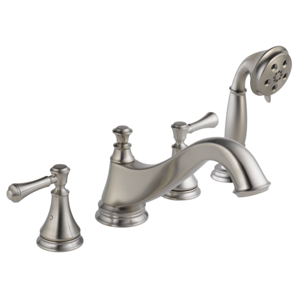 Delta Cassidy H697SS Metal Lever Handle Set - Roman Tub