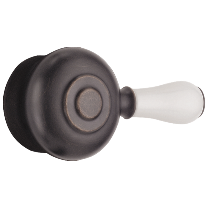 Delta Leland H777SS Porcelain Handle Kit - Tub & Shower