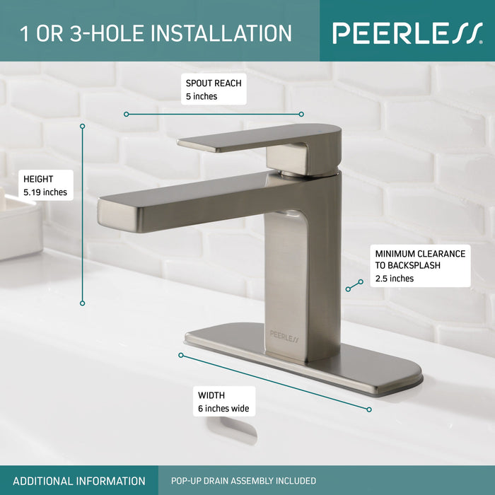Delta Peerless Xander:P1519LF Single Handle Bathroom