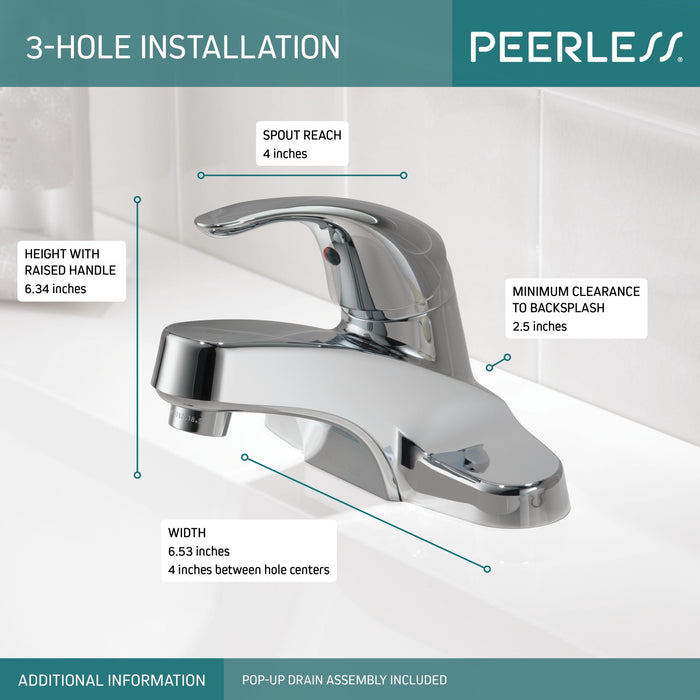 Peerless Core P188620LF Single Handle Bathroom Faucet