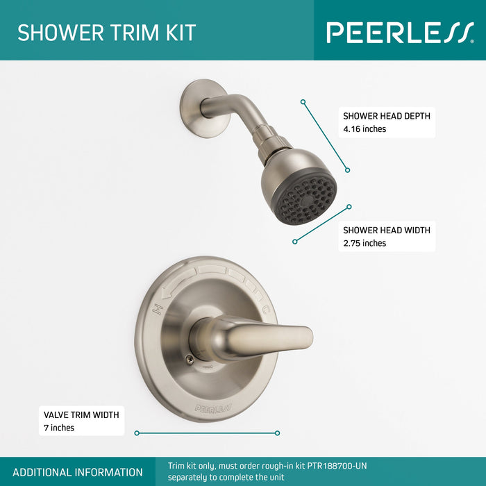 Delta Peerless Core:PTT188743 Shower Only Trim Kit