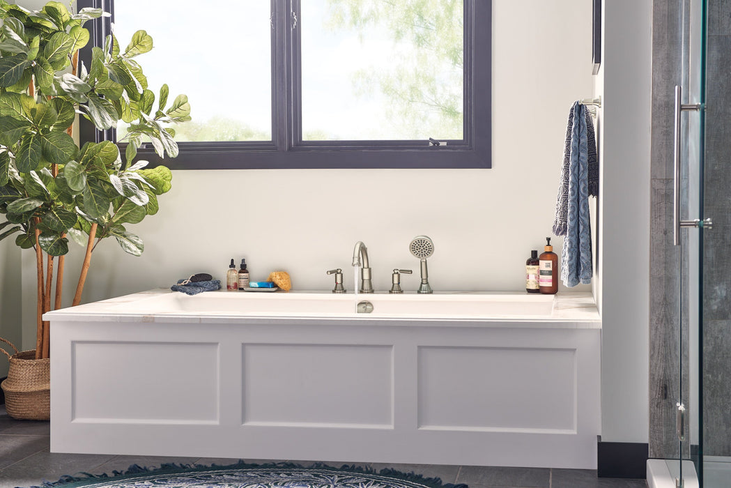Delta Peerless Westchester:PTT4523 Roman Tub Trim Kit with Hand Shower, brushed nickel - view 2