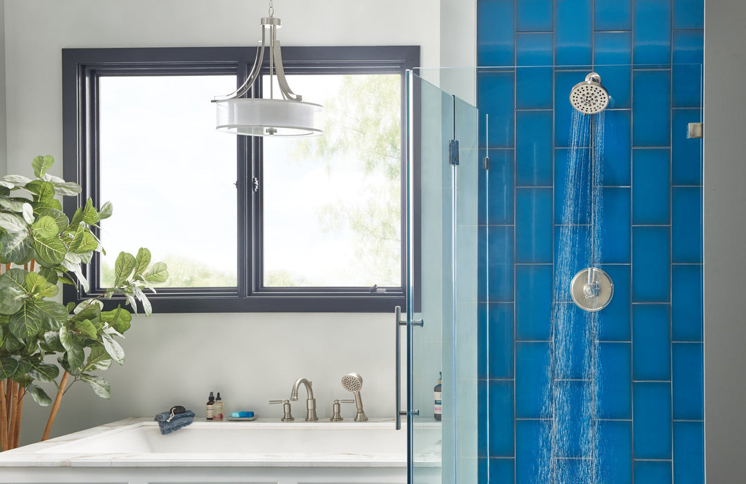 Delta Peerless Westchester:PTT4523 Roman Tub Trim Kit with Hand Shower, brushed nickel - view 5