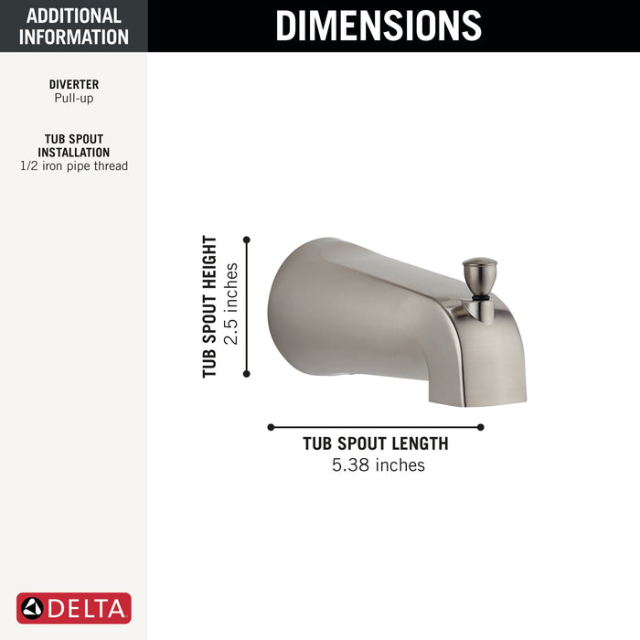 Delta RP61357OB Tub Spout - Pull-Up Diverter