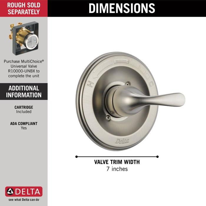 Delta Classic T13020 Monitor 13 Series Valve Only Trim, stainless - view 4