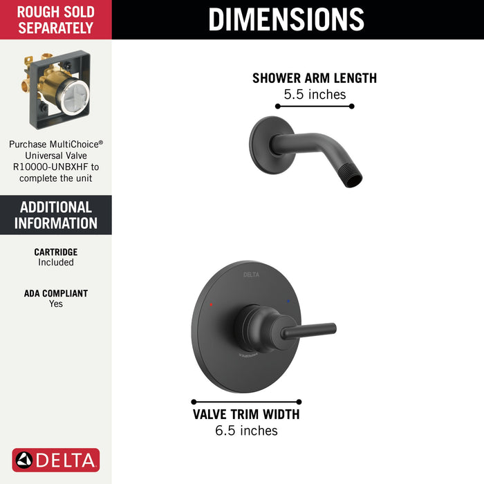 Delta Trinsic:T14259 Monitor 14 Series Shower Trim - Less Head
