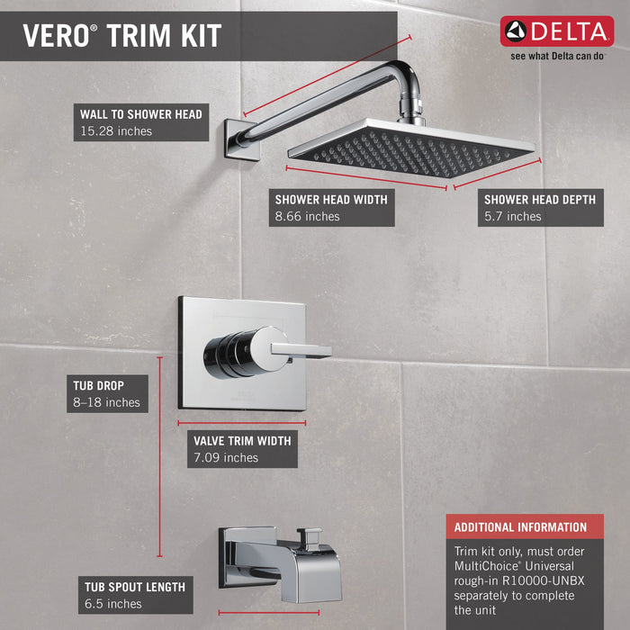 Delta Vero:T14453 Monitor 14 Series Tub & Shower Trim