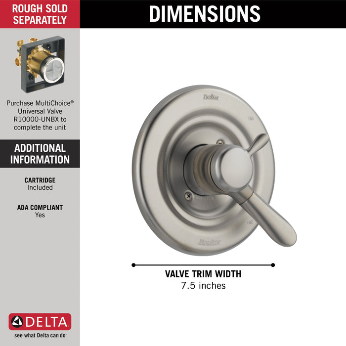 Delta Lahara T17038 Monitor 17 Series Valve Only Trim
