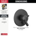 Delta Trinsic T17059 Monitor 17 Series Valve Only Trim, matte black - view 2