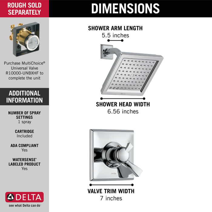 Delta Dryden T17251 Monitor 17 Series Shower Trim, chrome - view 4
