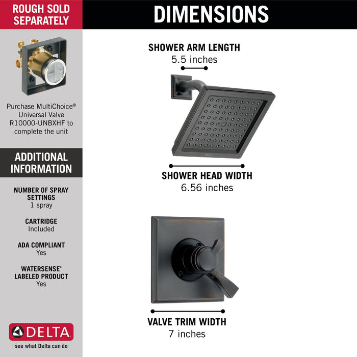 Delta Dryden T17251 Monitor 17 Series Shower Trim, venetian bronze - view 5