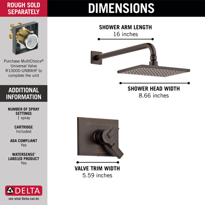 Delta Vero:T17253 Monitor 17 Series Shower Trim
