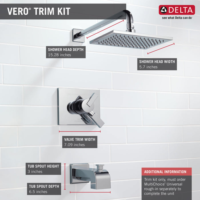 Delta T17453 Vero Monitor 17 Series Tub and Shower Trim