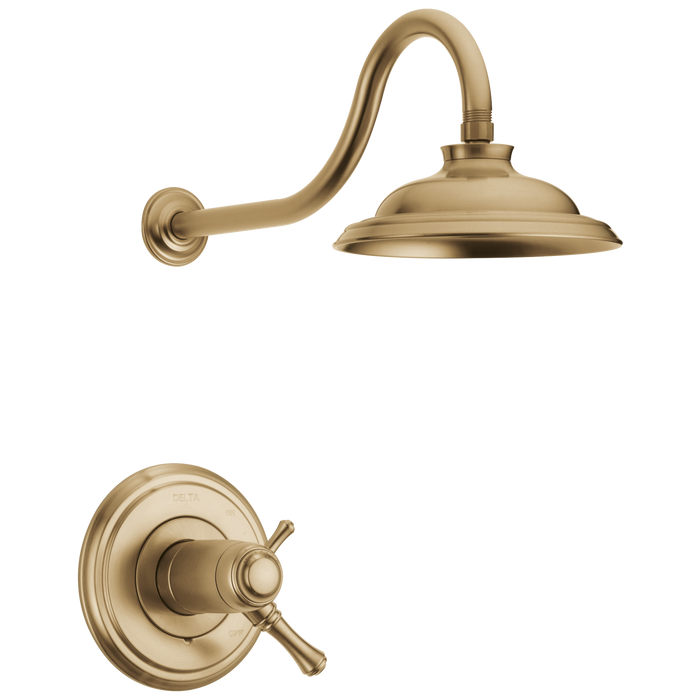 Delta Cassidy:T17T297 TempAssure 17T Series Shower Trim, champagne bronze