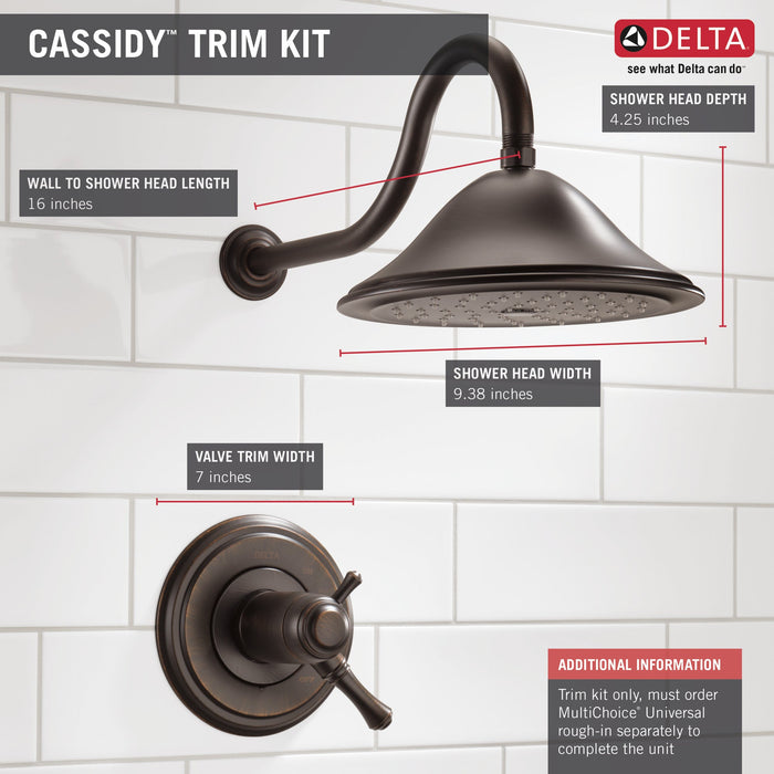 Delta Cassidy T17T297 TempAssure 17T Series Shower Trim