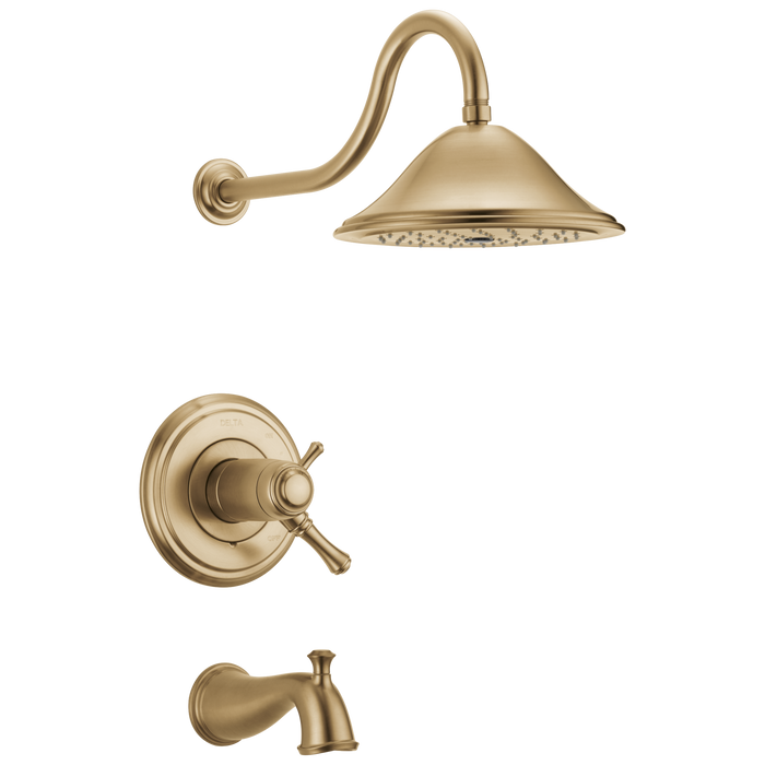 Delta Cassidy T17T497 TempAssure 17T Series Tub & Shower Trim, champagne bronze