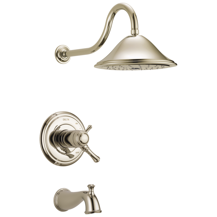 Delta Cassidy T17T497 TempAssure 17T Series Tub & Shower Trim, polished nickel