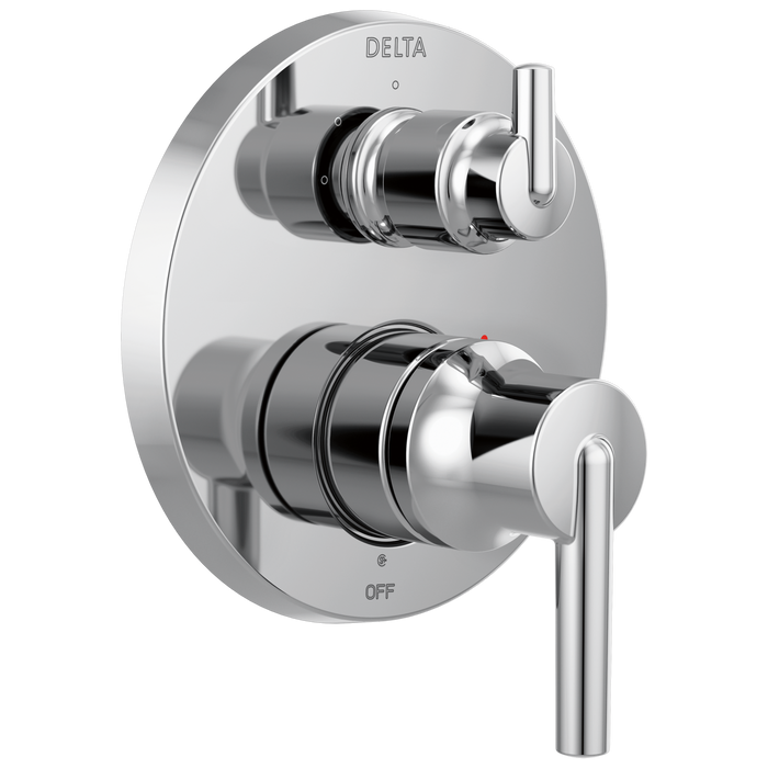 Delta Trinsic:T24859 Contemporary Two Handle Monitor 14 Series Valve Trim with 3-Setting Integrated Diverter