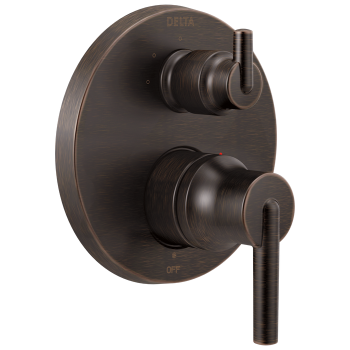 Delta Trinsic:T24859 Contemporary Two Handle Monitor 14 Series Valve Trim with 3-Setting Integrated Diverter