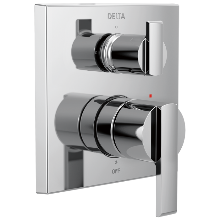 Delta Ara:T24867 Angular Modern Monitor 14 Series Valve Trim with 3-Setting Integrated Diverter